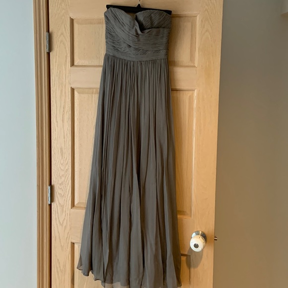 j crew grey bridesmaid dress Bridesmaids in Light Gray J. Crew Dresses